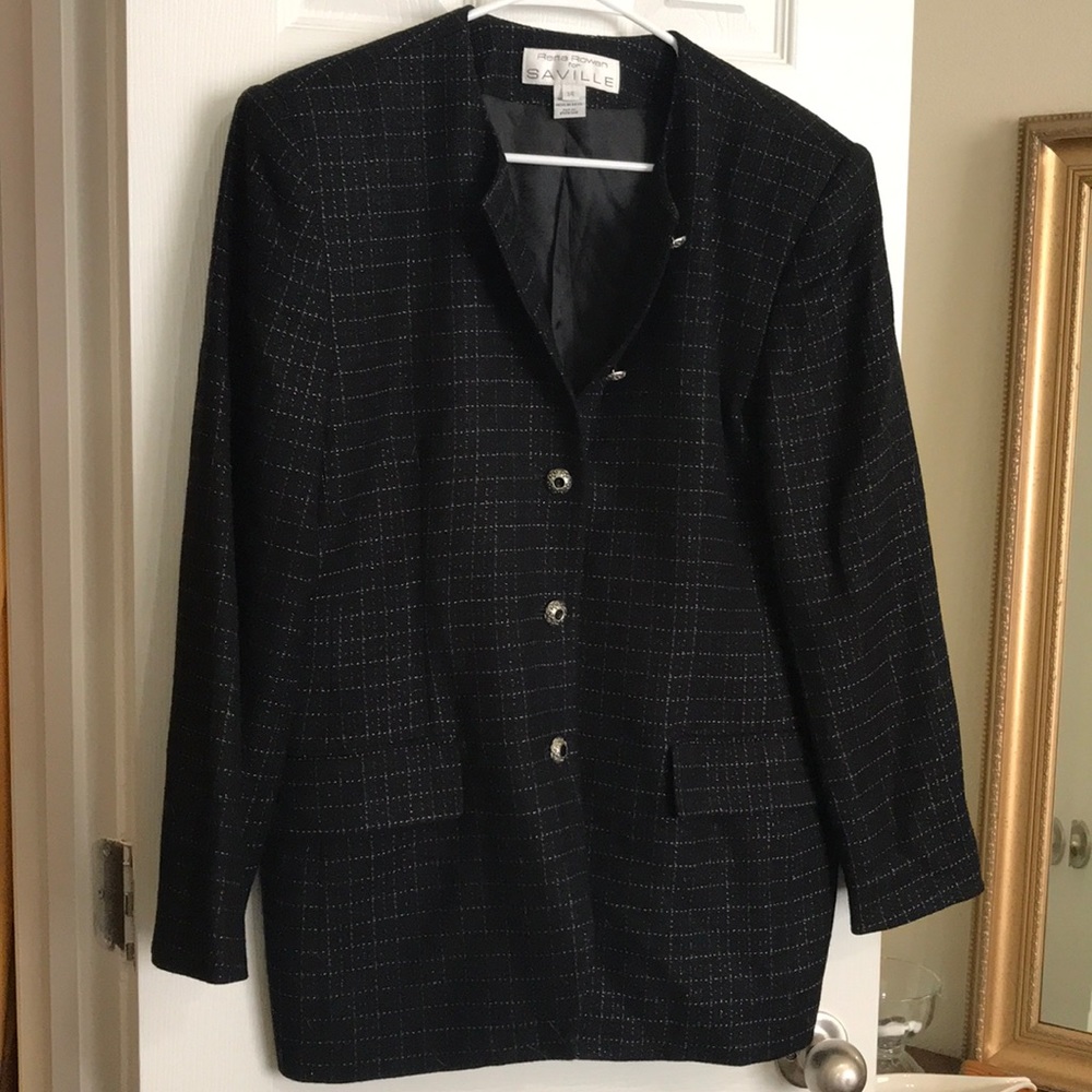 Black & Silver Dress Coat
